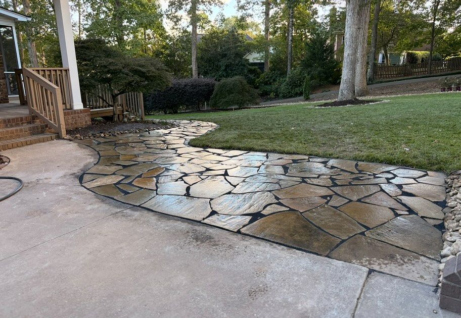 Flagstone Walkways, Patios, and Paths That Bring Structure to Outdoor Spaces