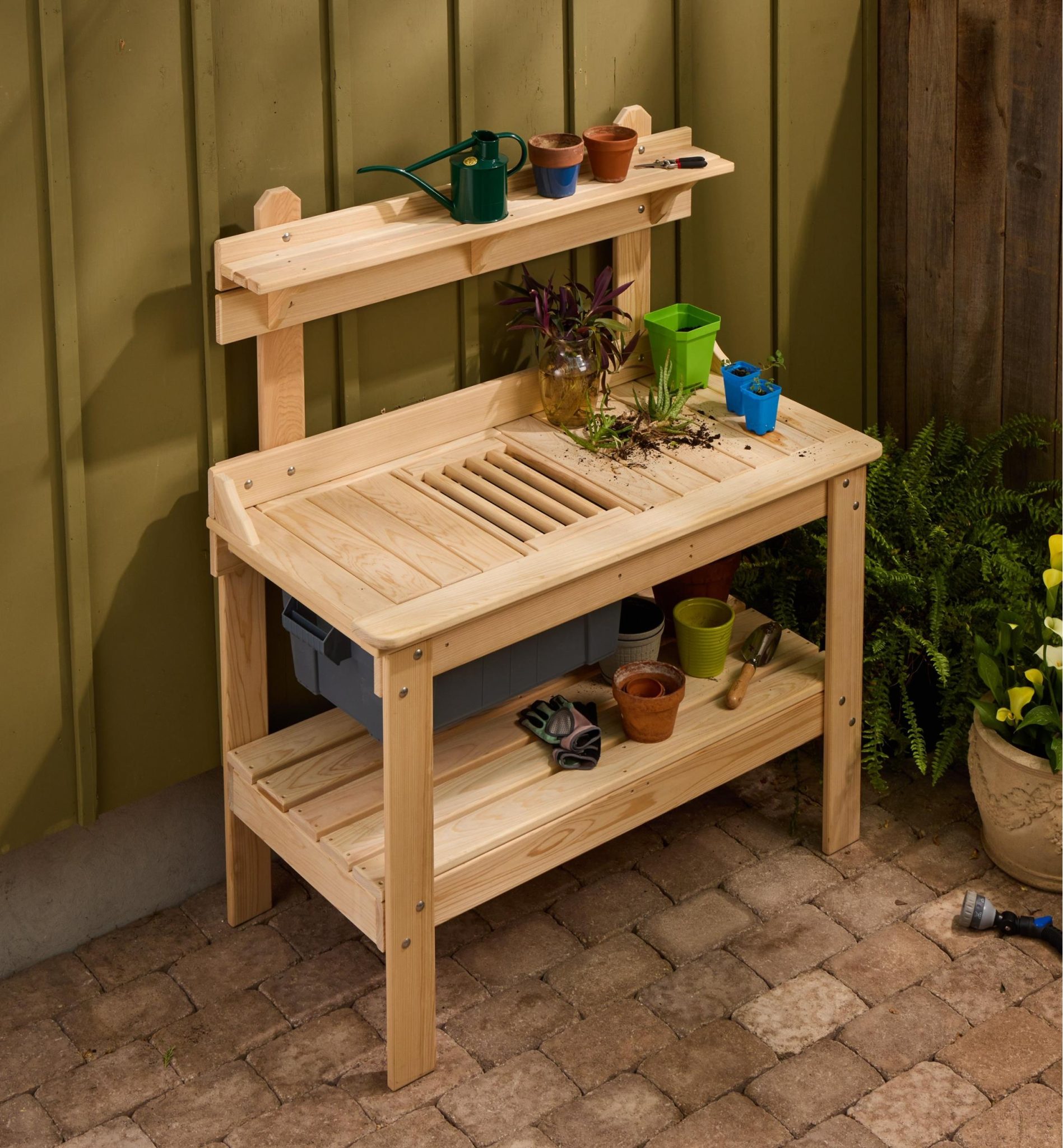 Garden Potting Leisure Season Potting Bench Planting Bench With Wooden Garden Potting Bench Potting Table
