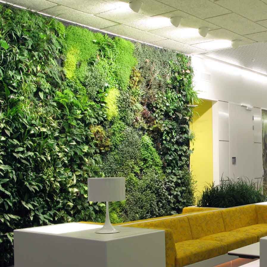 Green wall with live plants - VGD - Gover Horticulture LLC - custom / indoor / garden