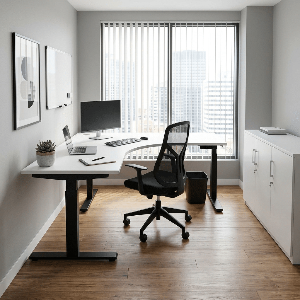 Height Adjustable Corner Desk | Office Furniture Warehouse