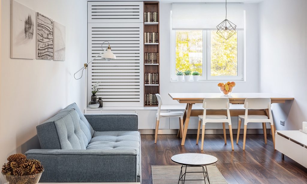 Light And Charming Decor In A Compact 1-Bedroom Apartment