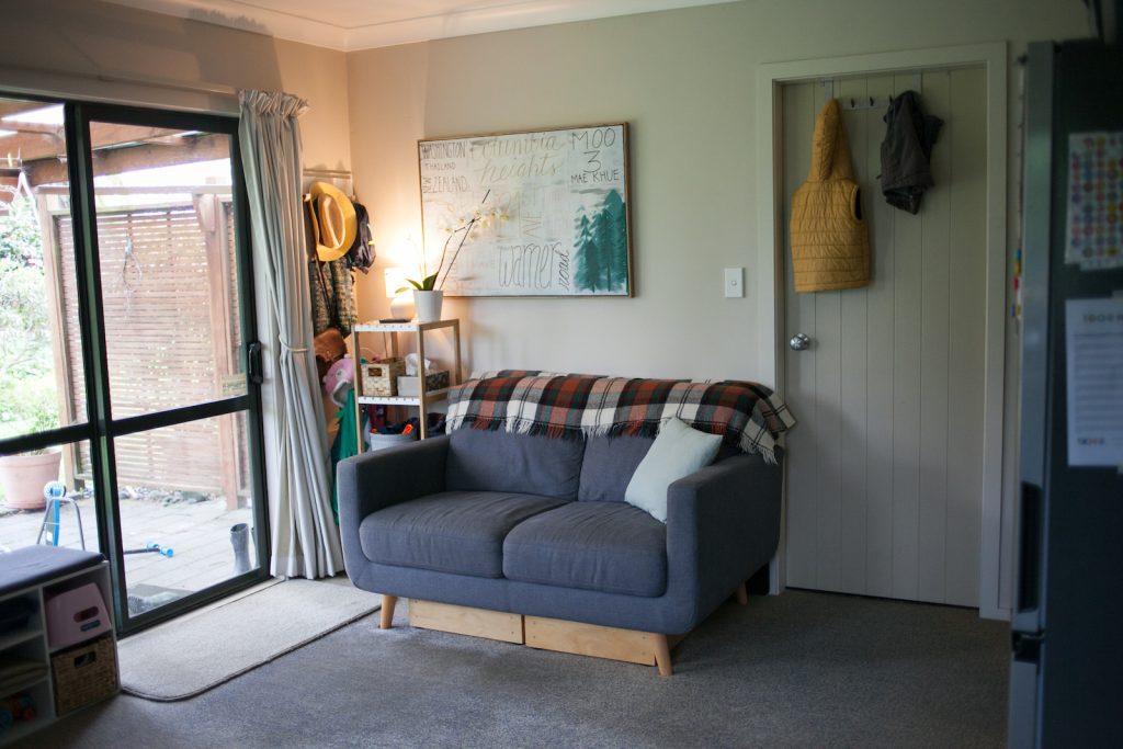 Living + Dining Room Combo: How to Make the Most of a Small Apartment for a Family of Four - Contentment With Simplicity