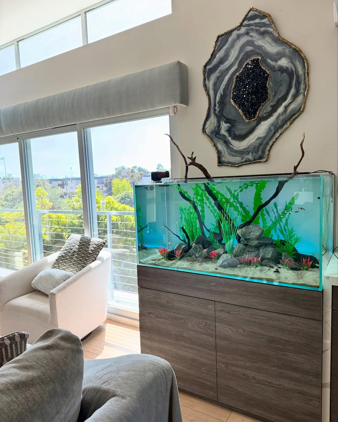 Living Room Live Fish Tanks Negative Pressure Fish Tank Floating Betta Mini Bowl Aquarium