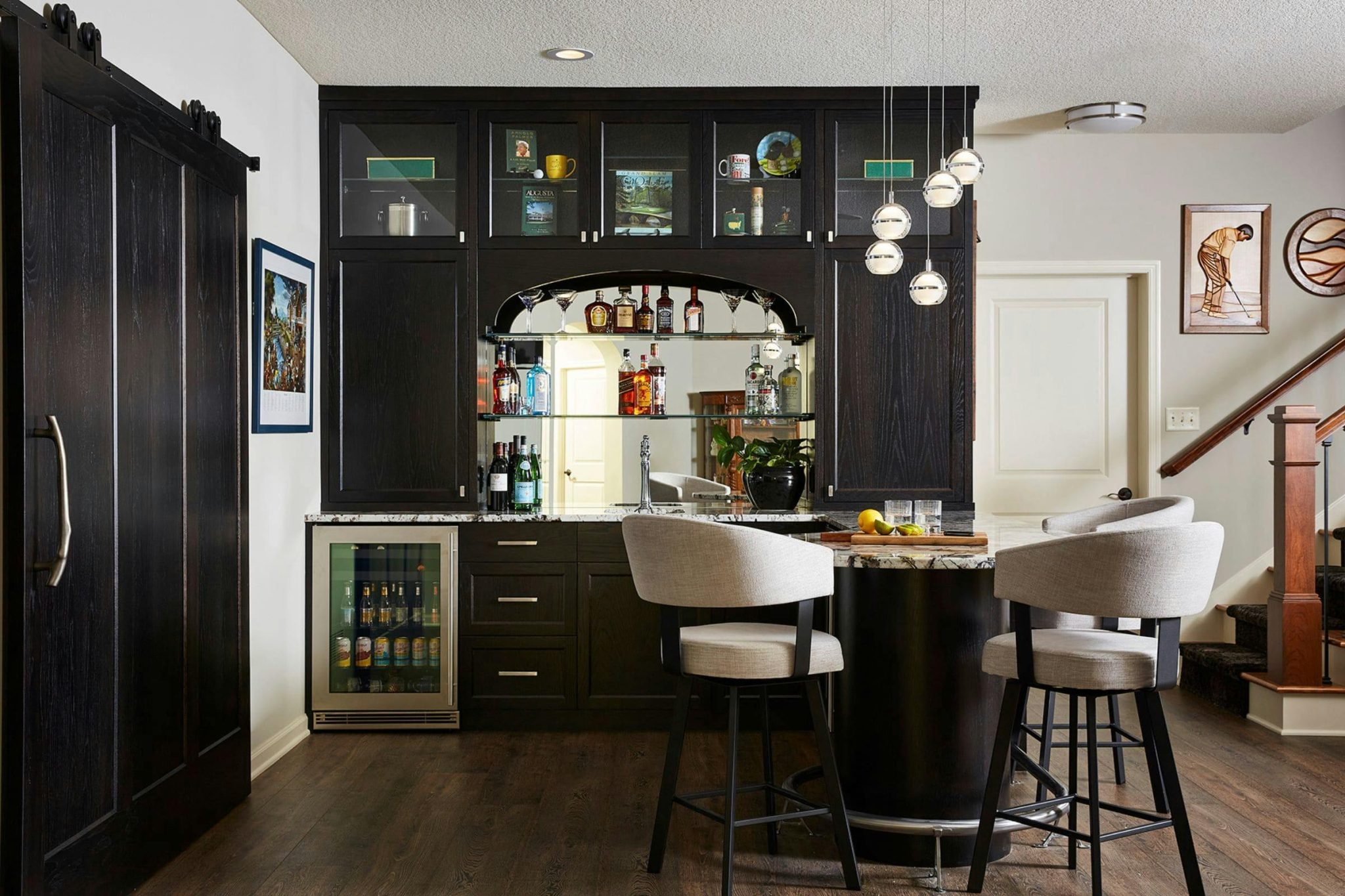 Lower Level Home Bar Design | Plymouth, MN