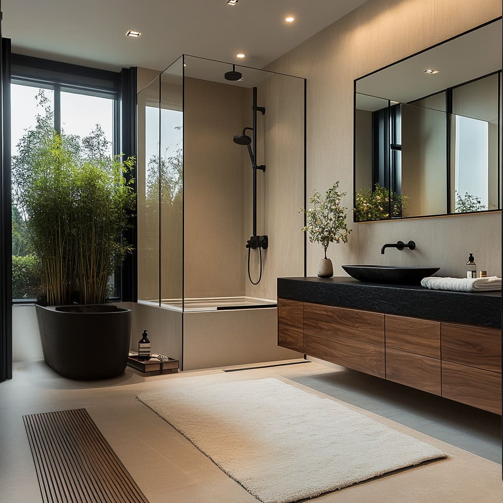Luxury Bathroom Designs: Minimalist & Organic Elegance | FH