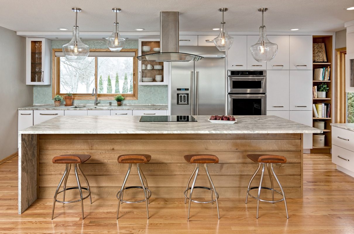 Matte White Contemporary Kitchen - Crystal Cabinets