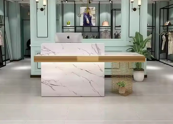 Minimalist Front Office Reception Desk
