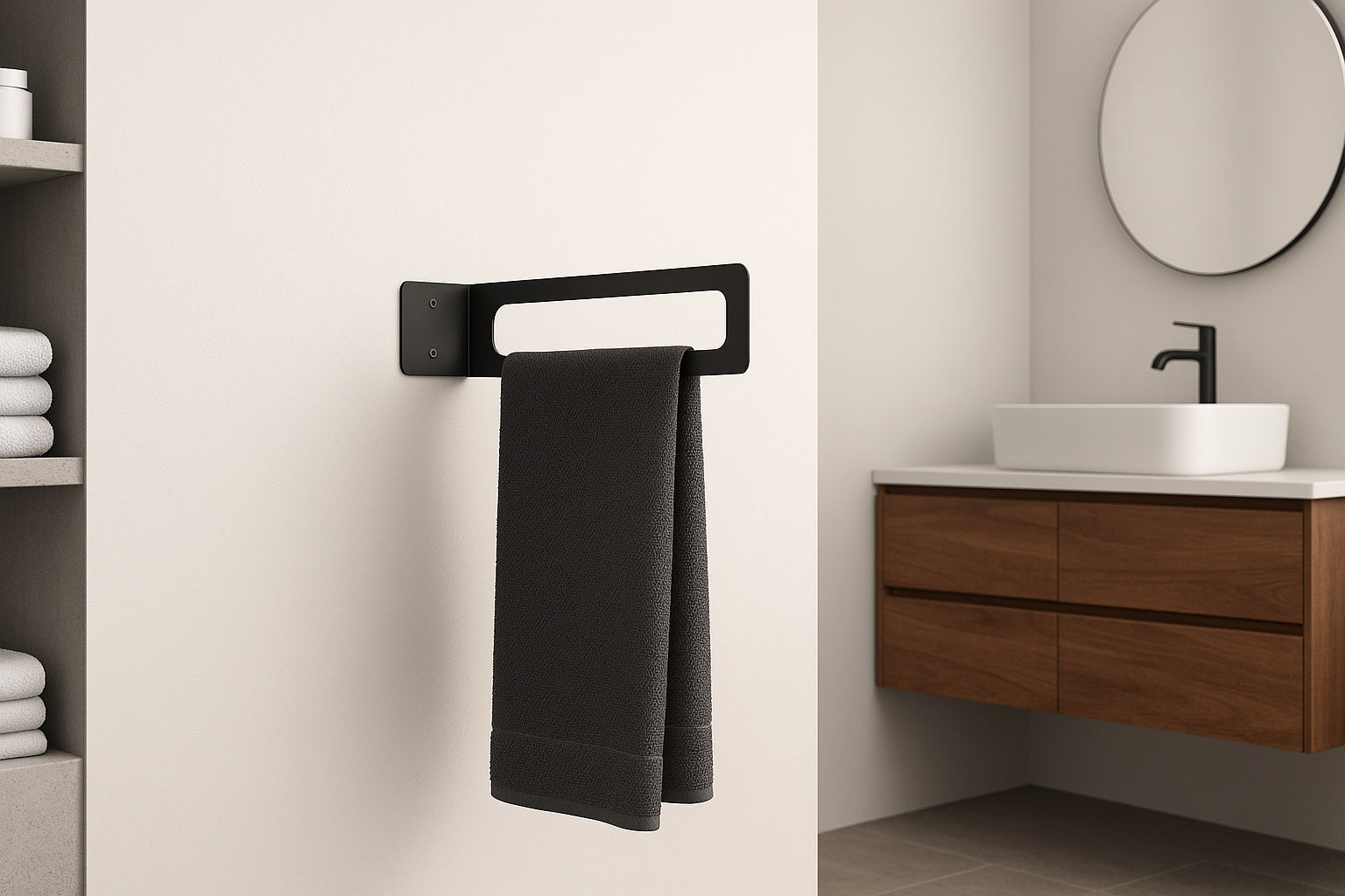 Minimalist Metal Hand Towel Holder – MET-AL
