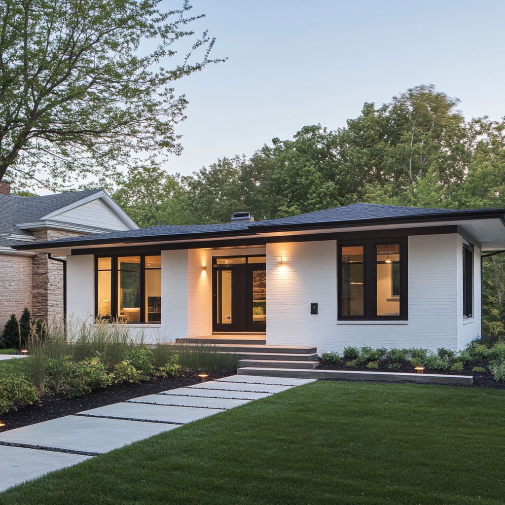 Modern Black-and-White Ranch Homes with Smart Design | FH