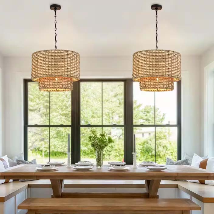 Modern Chandelier-Coastal-Boho-Farmhouse-Rustic-FREE SHIPPING - The Rustic Pelican