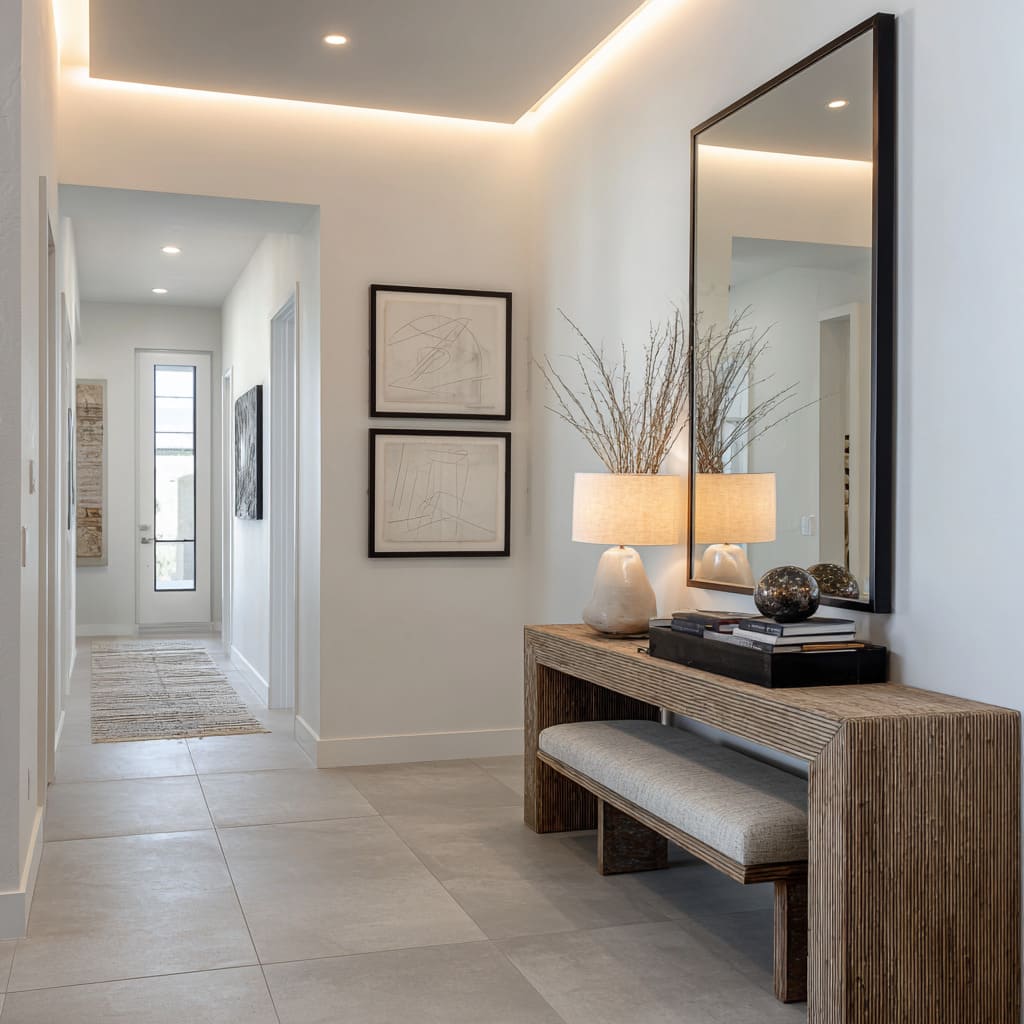 Modern Decorating Ideas for a Long Narrow Hallway | FH