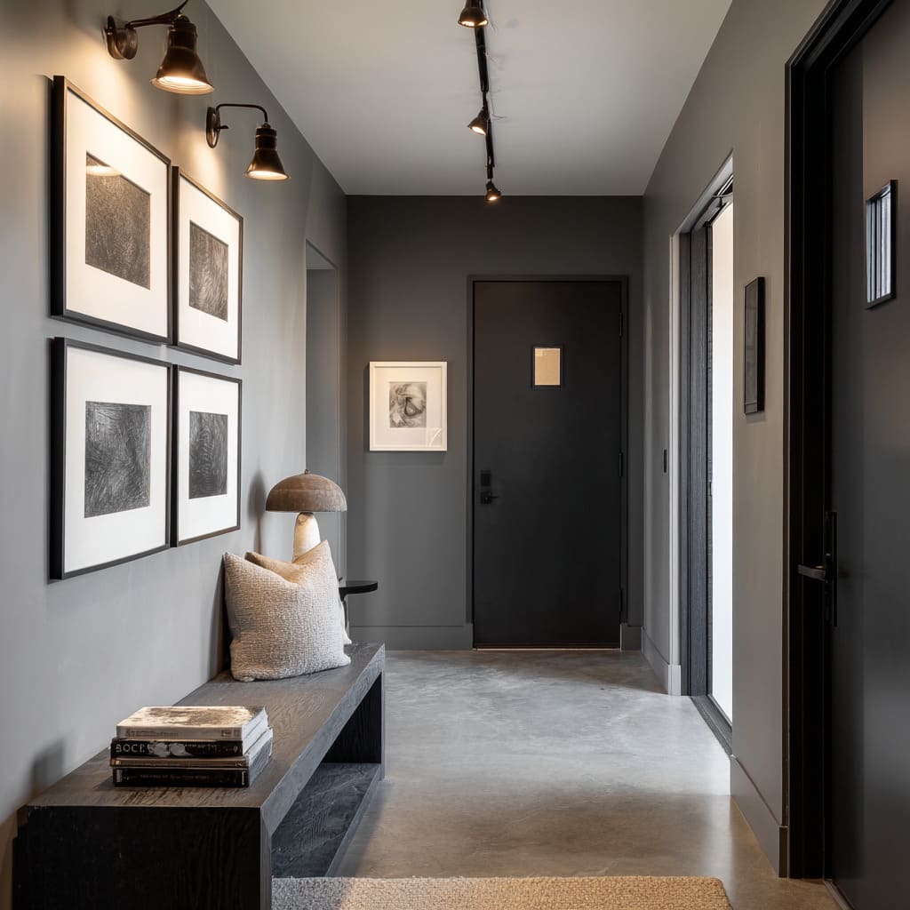 Modern Long Narrow Hallway Decorating and Design Ideas | FH