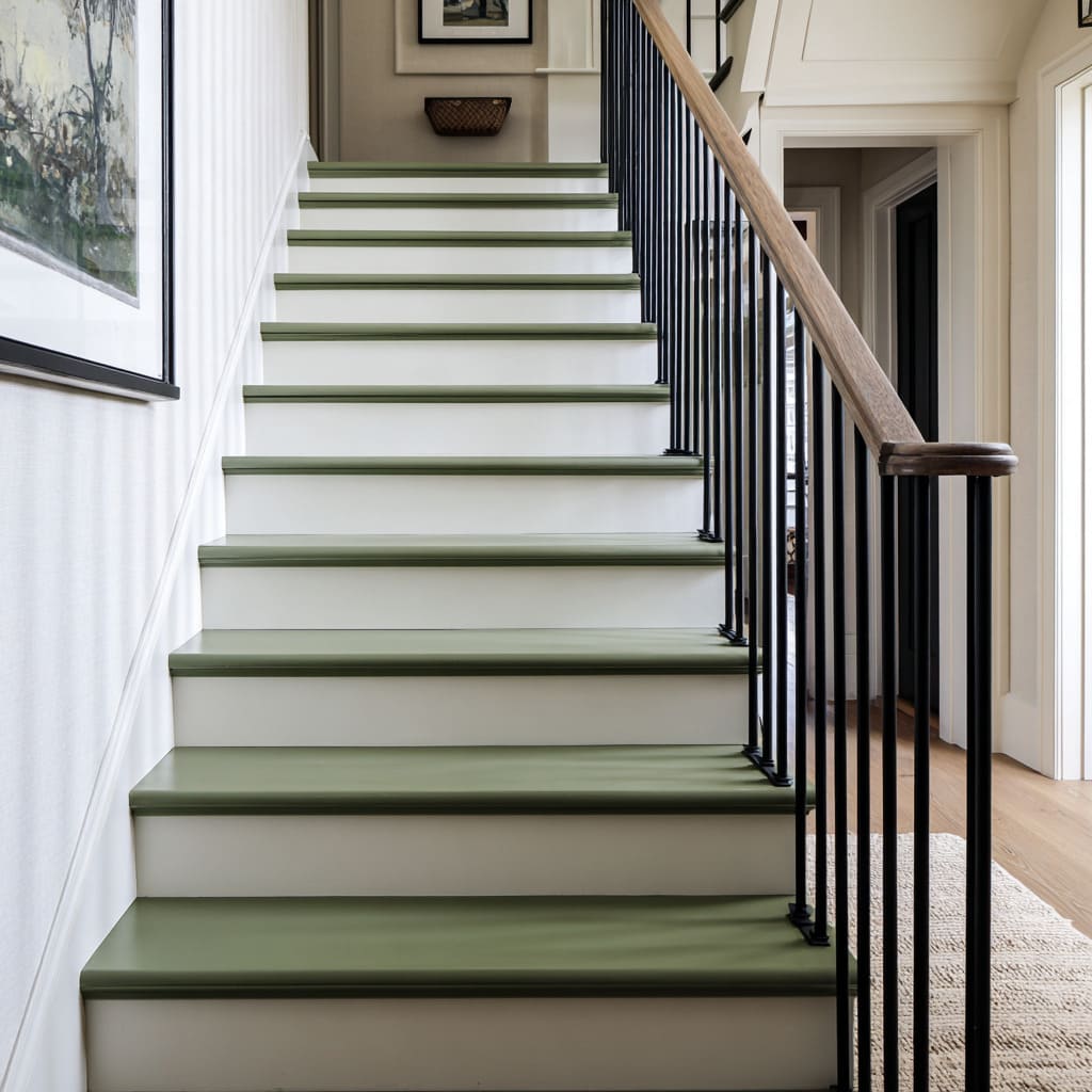 Modern Painted Stair Tread Color Ideas for Stylish Stair Design