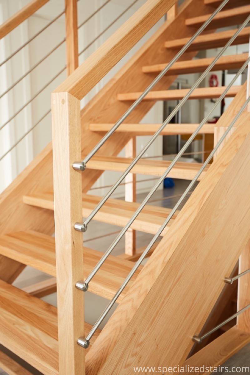 Open Rise Oak - Specialized Stair & Rail