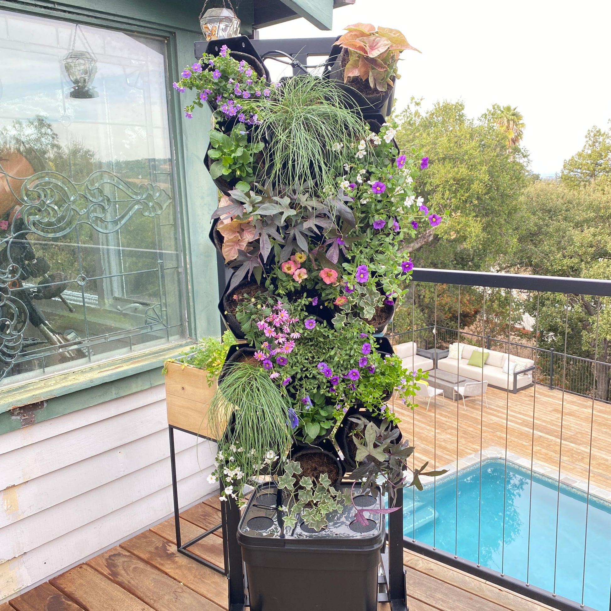 Planted Wall Vertical Garden Structure with Recirculating Water System – Planted Places