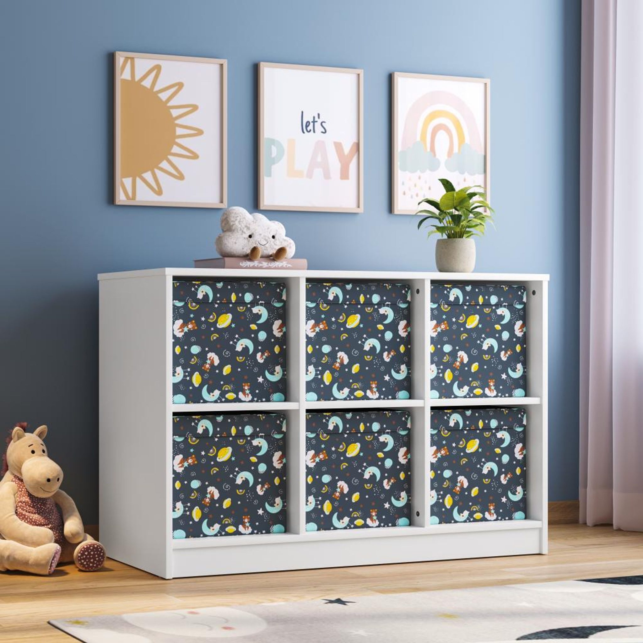 Playroom Storage Storage For Boys Room Multi-Purpose Toy Storage Box Organize Toys, Books, More