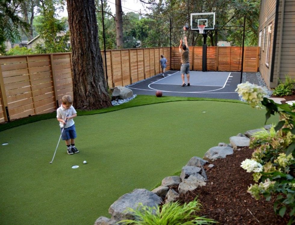 Portland Backyard Sports Court Design and Construction | Athletic Courts | Drake's 7 Dees