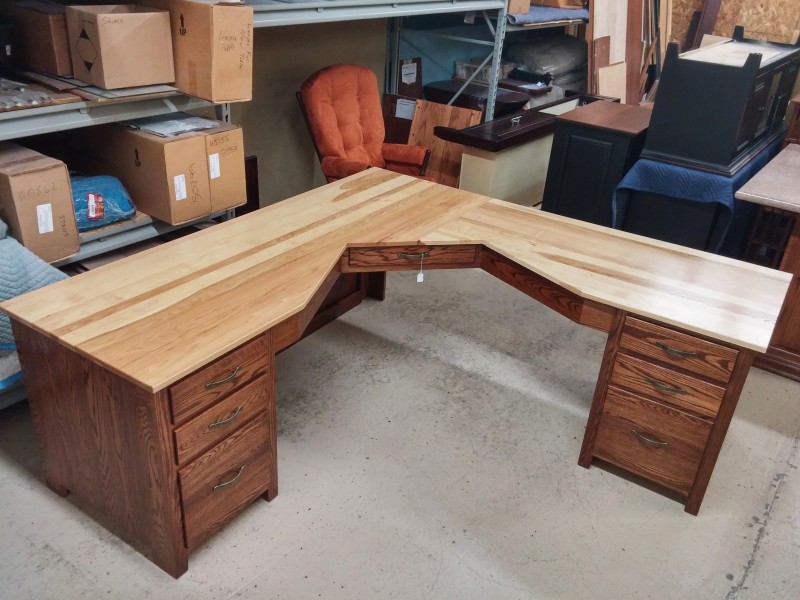 Shop Custom Corner Desk | Handcrafted Amish Furniture from Country Lane Furniture