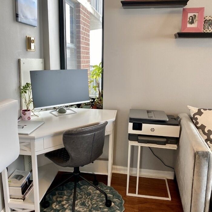 Solid Wood Corner Desk with Storage | Foter