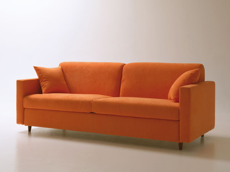 Space-saving sofa bed, with swivel opening, removable fabric | IDFdesign