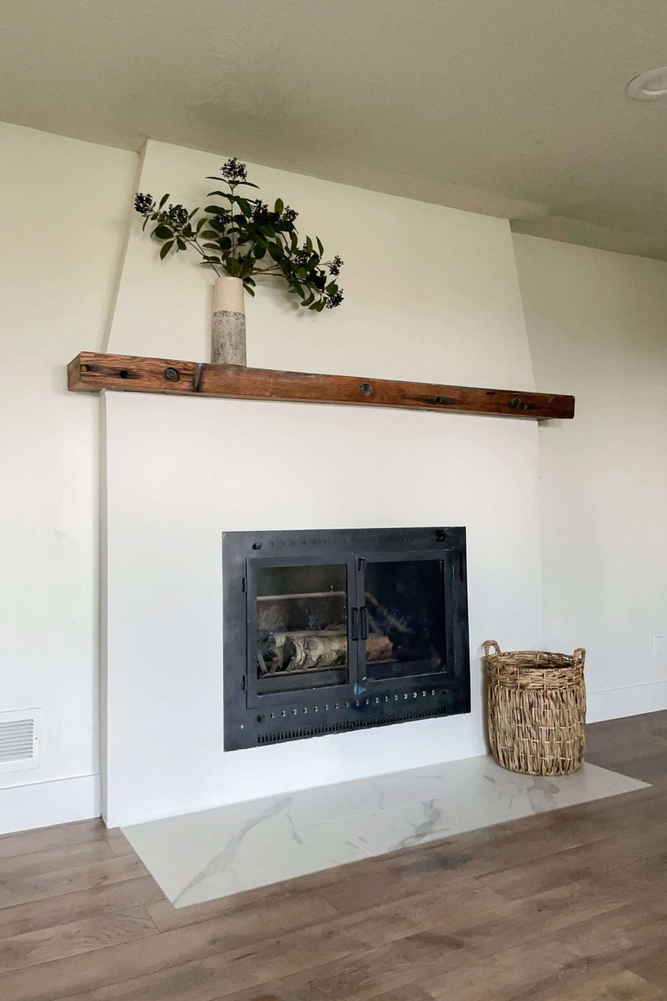 Stunning DIY Stone Fireplace Makeover | Crystel Montenegro Home