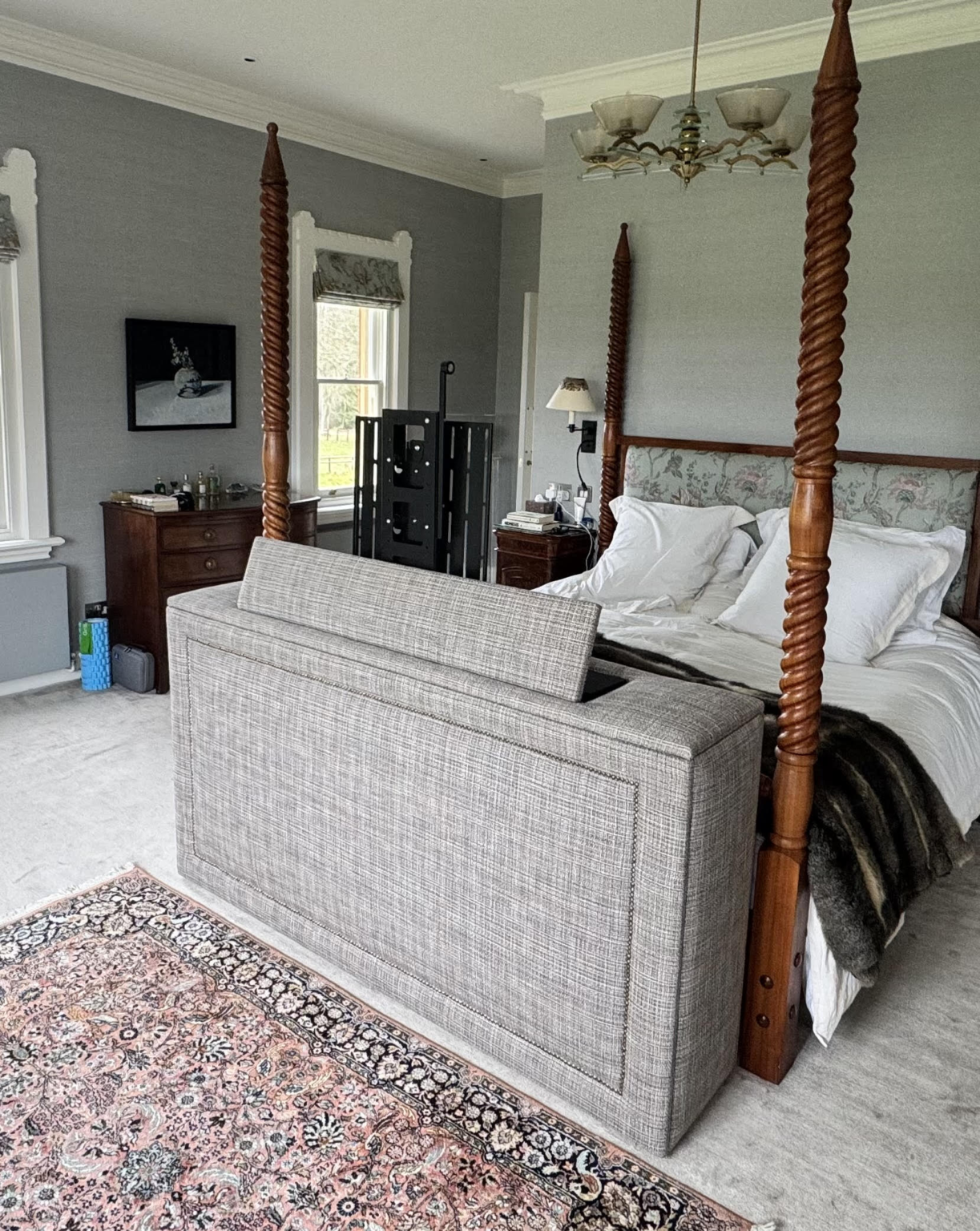 Upholstered TV Cabinets with Lifts - SPK Cabinet Maker