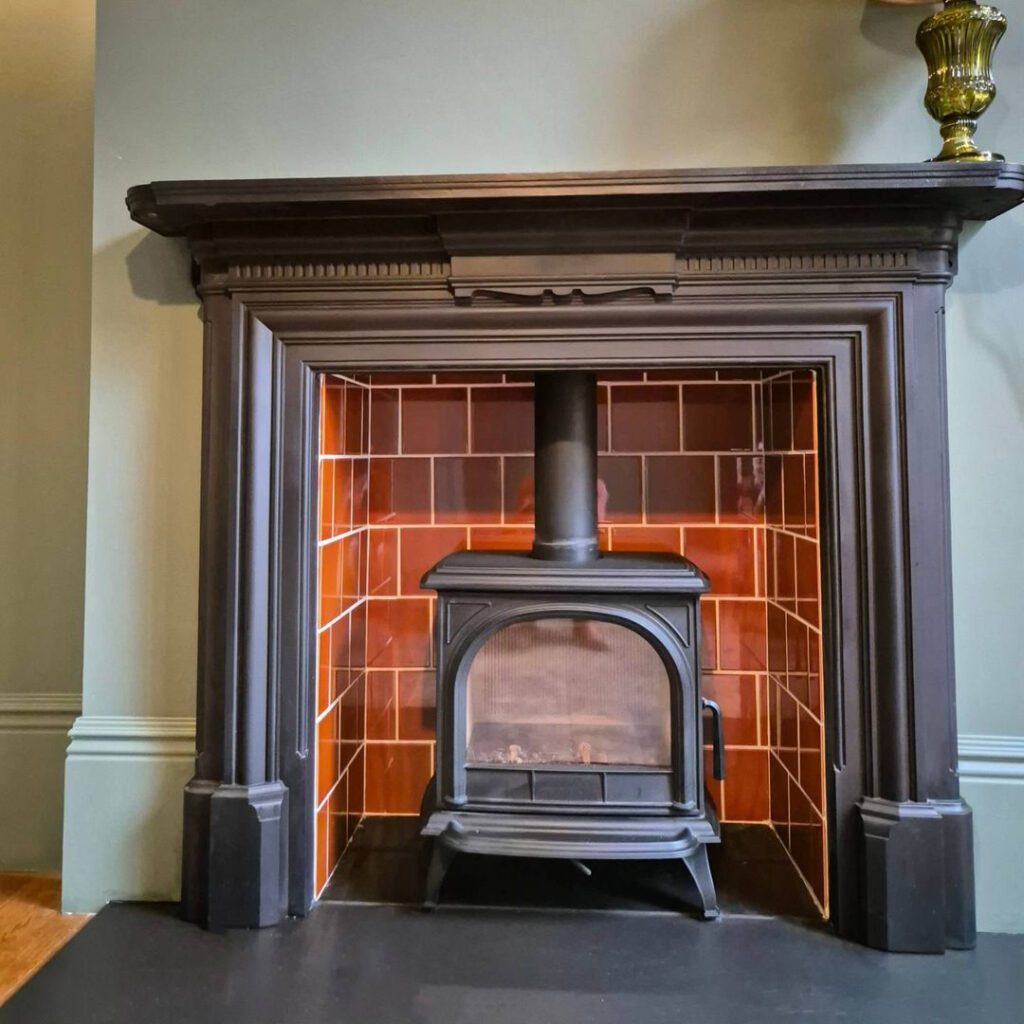 Victorian Brown Fireplace Tiles - FireTile