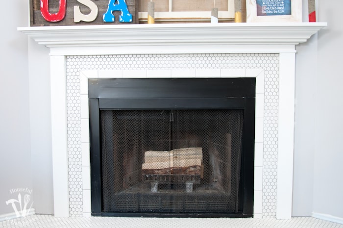 Vintage Inspired Farmhouse Fireplace Reveal - Houseful of Handmade