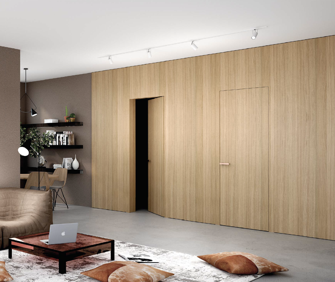 Wall panel hidden door — Flush Doors