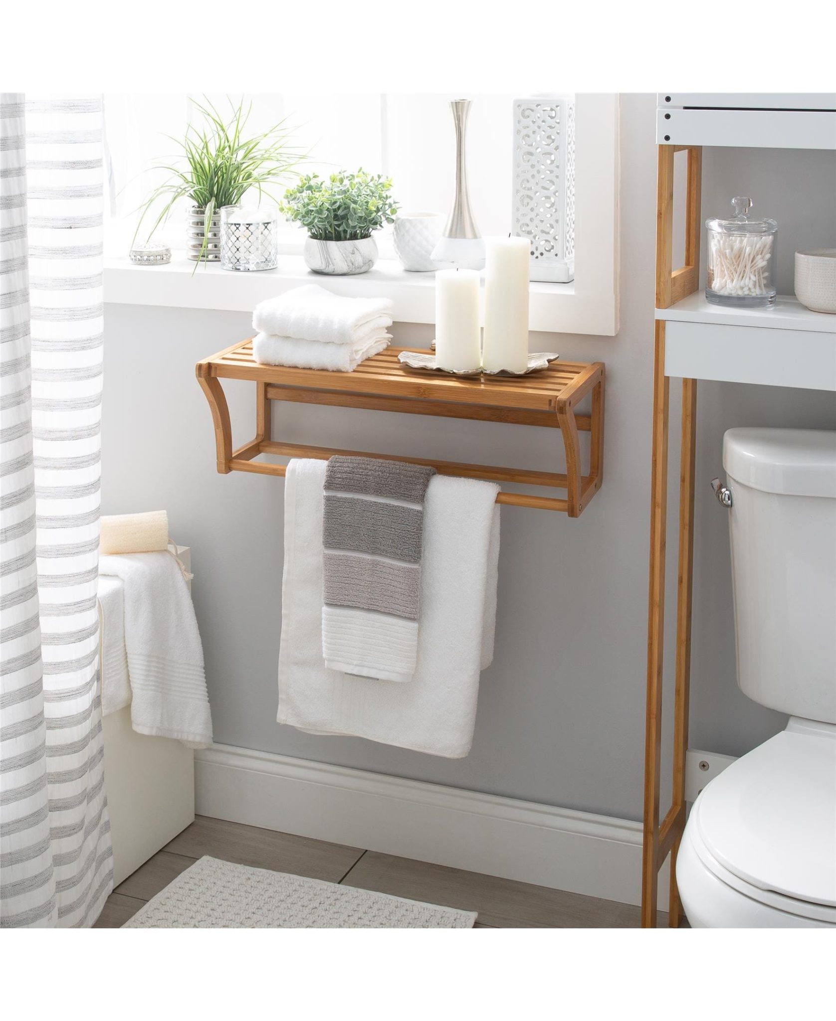 Wall Towel Small Shelf With Towel Bar Small Bathroom Towel Small White Towel Rail Small Bathroom Shelf