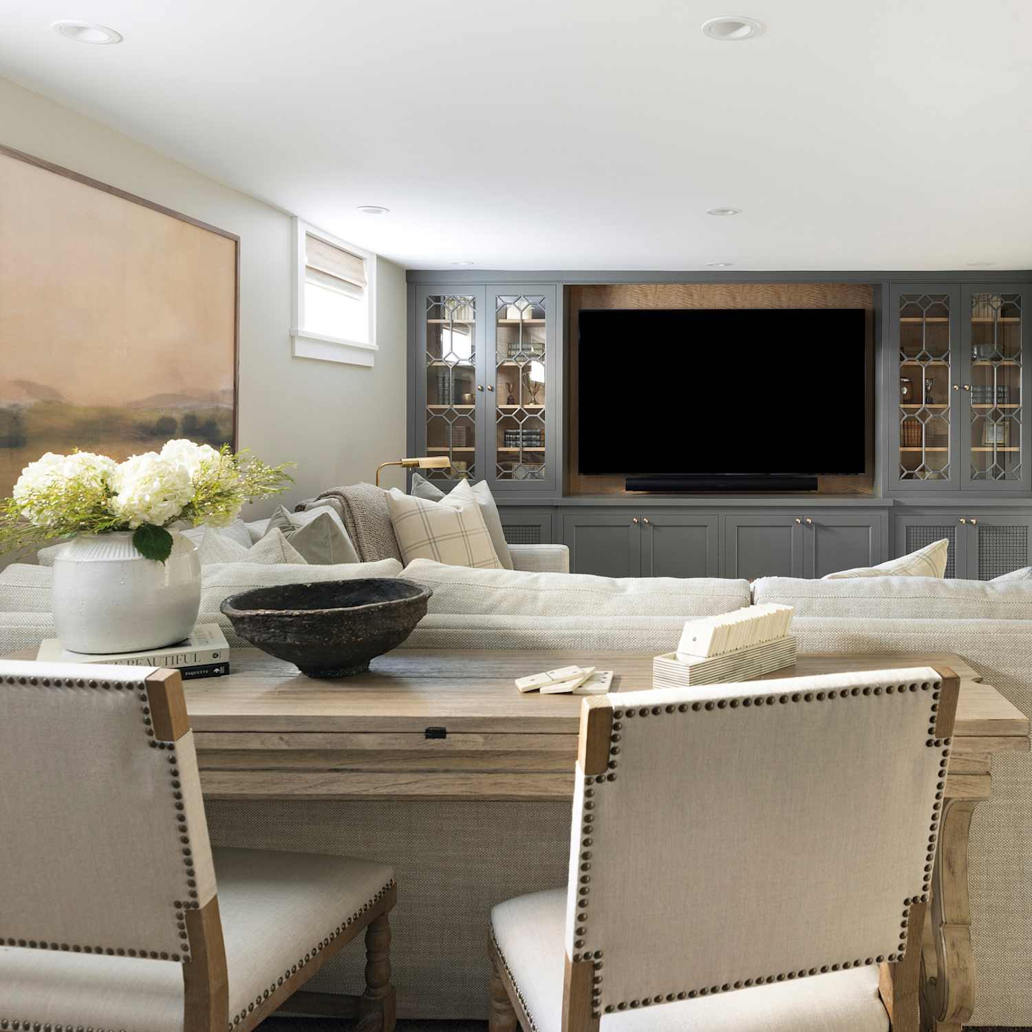 What Designers Do With Small, Awkward Gaps Behind the Sofa | Apartment Therapy