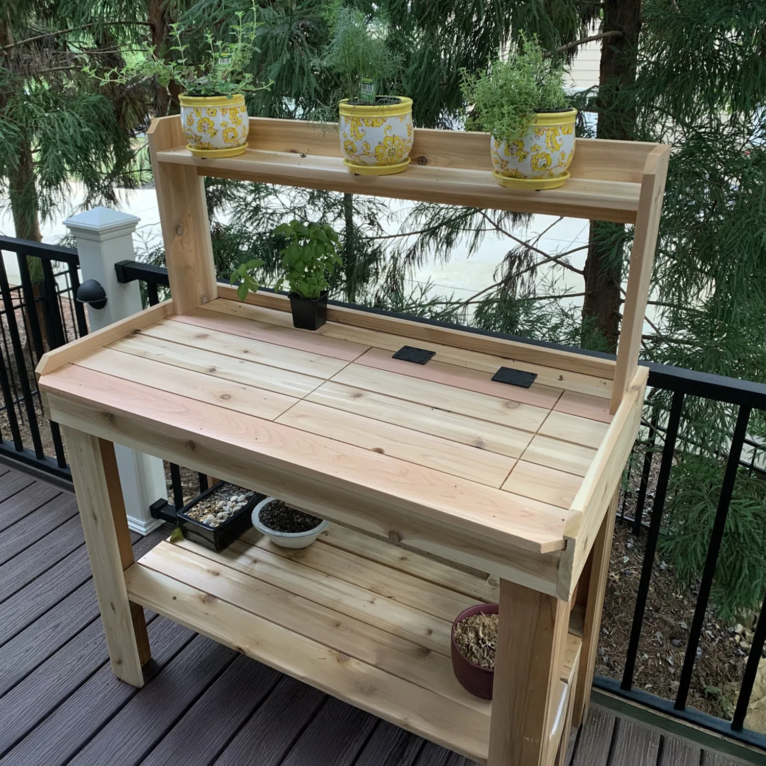 What to Look for in a Potting Bench - Outdoor Living Today