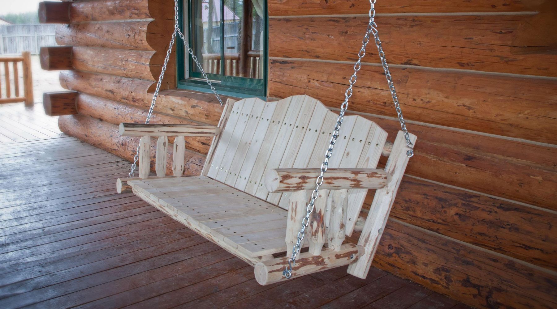 Wooden Porch Swings | Rustic Outdoor Porch Swings — Rustic Furniture Marketplace