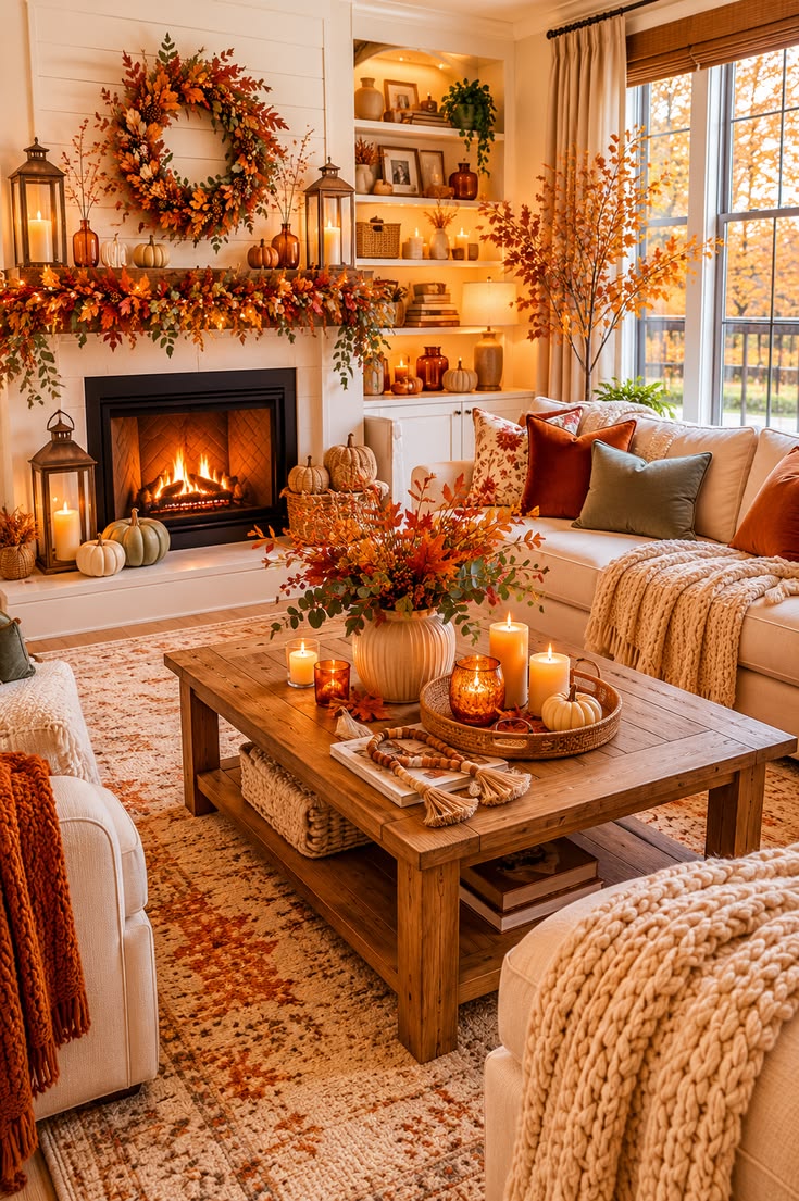 20 Fall Mantel Decorating Ideas to Make Your Home Feel Cozy