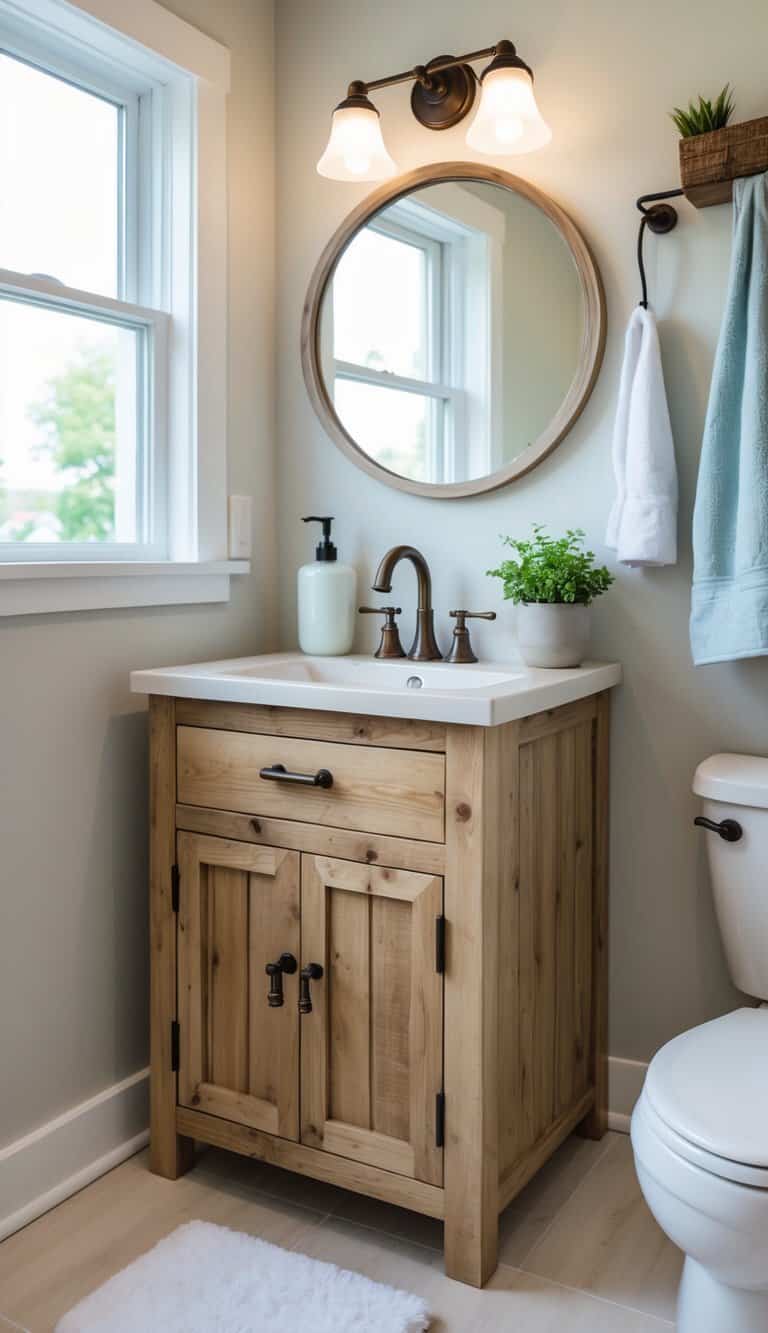 22 Small Farmhouse Bathroom Ideas for a Cozy Space