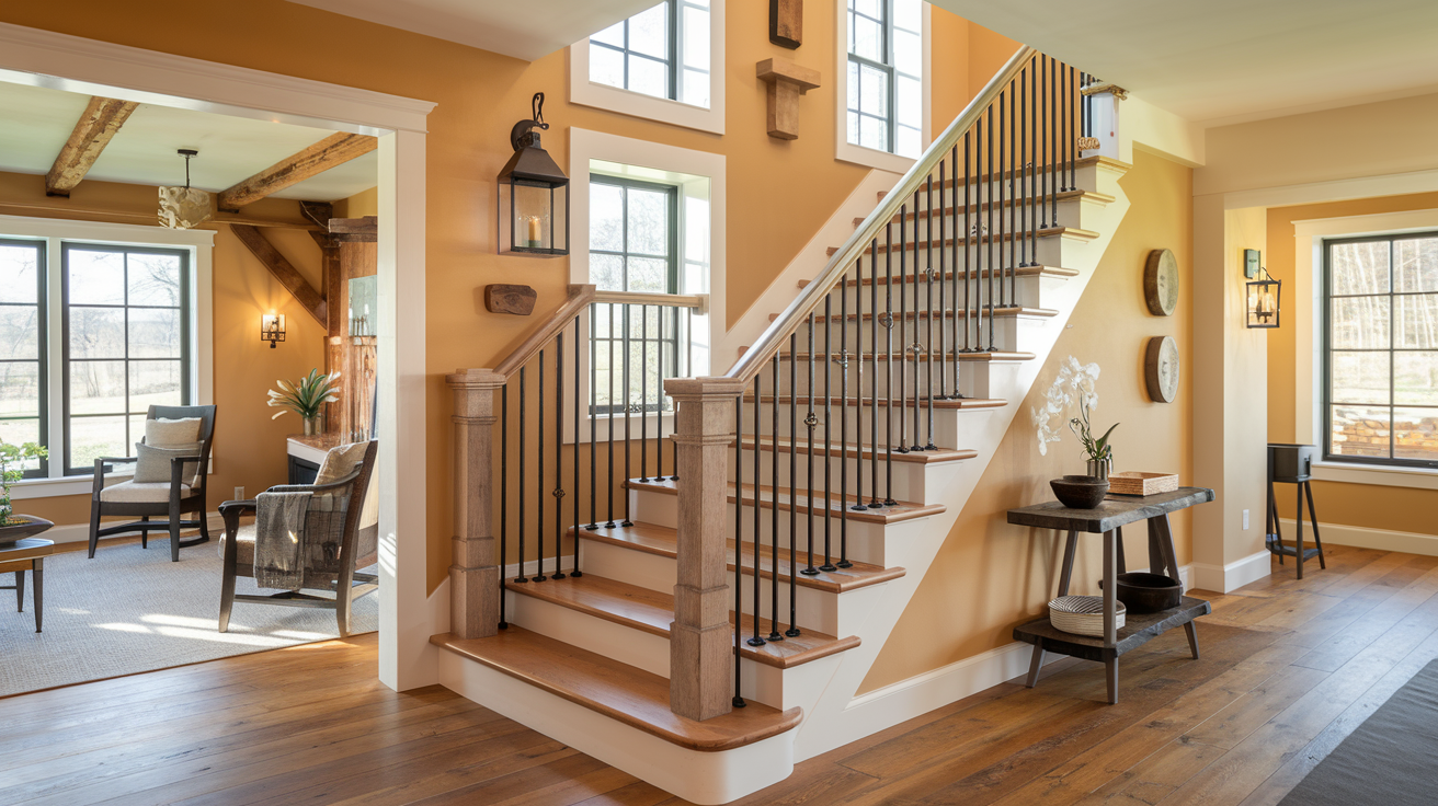 27 Farmhouse Staircase Ideas for Your Home - A House in the Hills