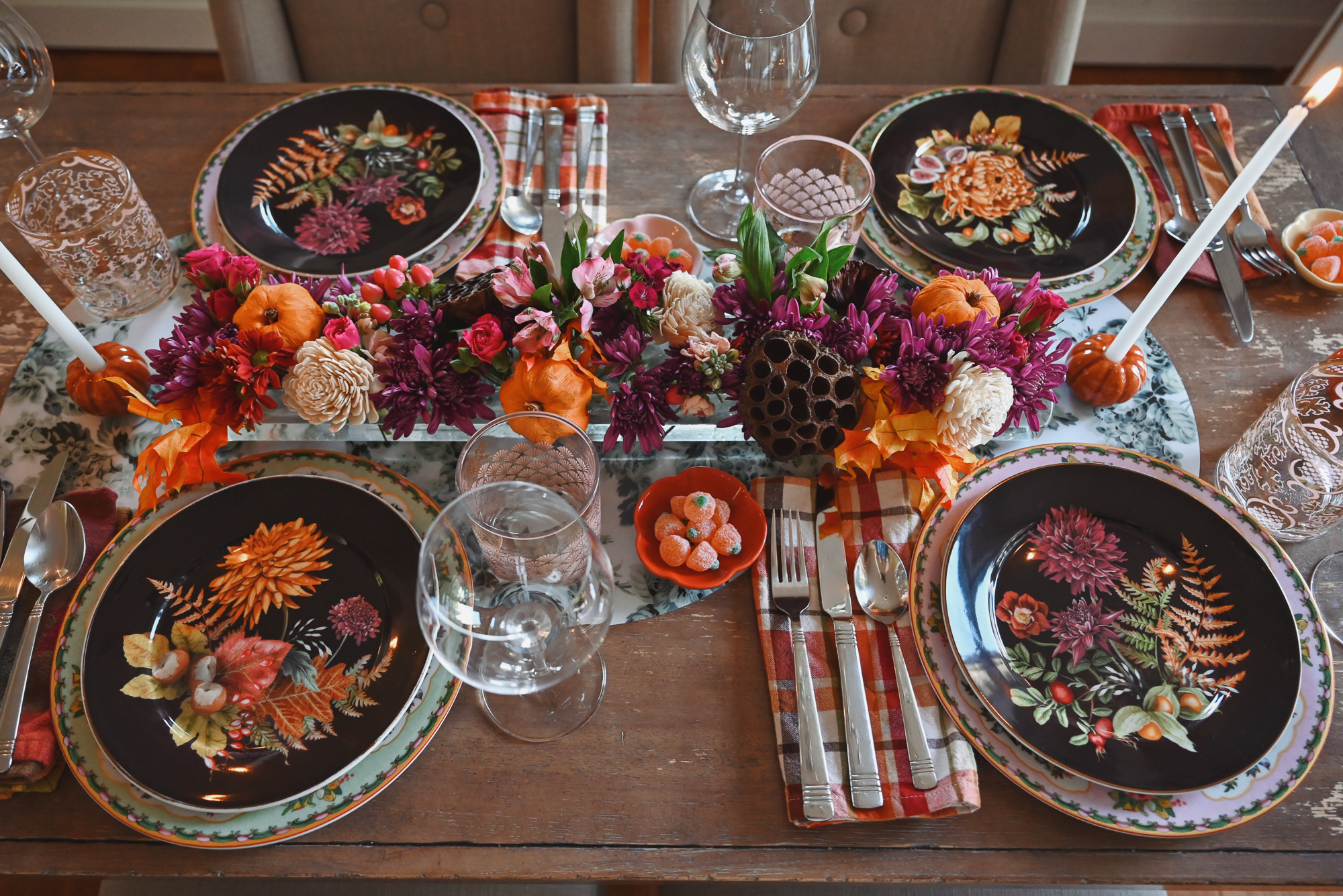 A Fall Dinner Party Tablescape - With Wonder and Whimsy