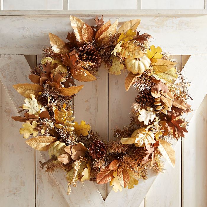 A New Autumn Wreath for the Front Door – Between Naps on the Porch