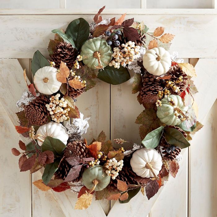A New Autumn Wreath for the Front Door – Between Naps on the Porch