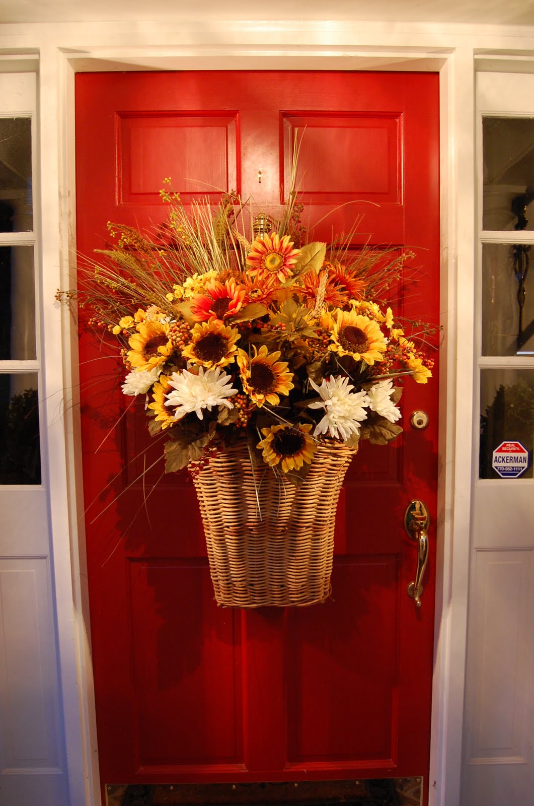 An Autumn Basket for the Front Door – Between Naps on the Porch