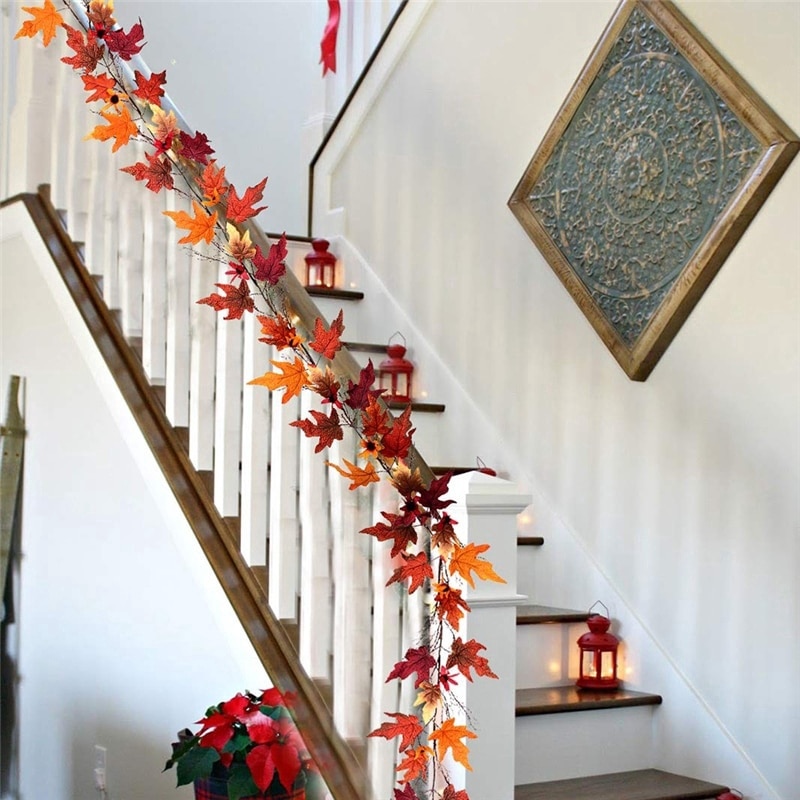 Artificial Autumn Leaves Garland - Life Changing Products