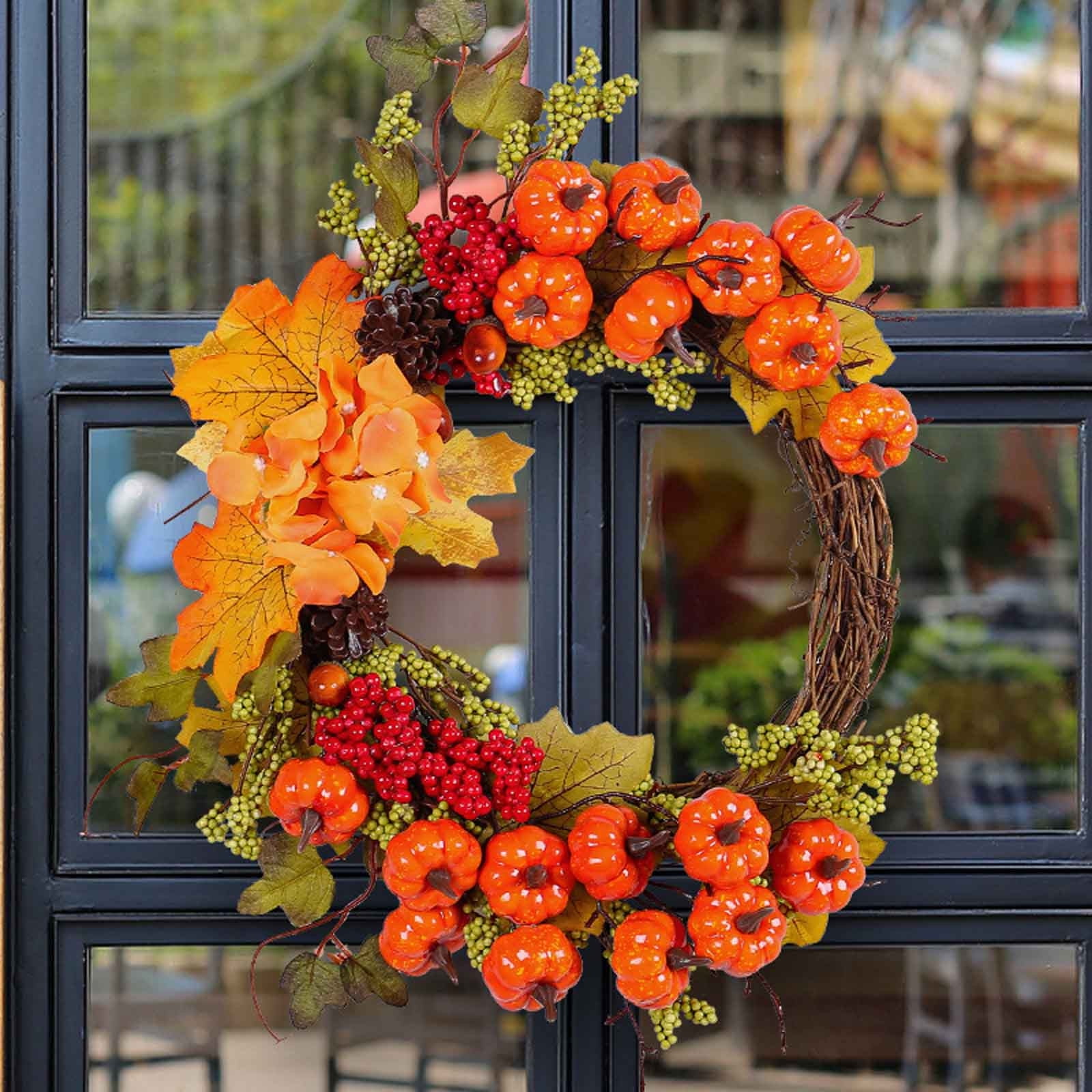 Autumn Outdoor Door Wreath Autumn Witch Front Door Wreath – Hollybarn Farm