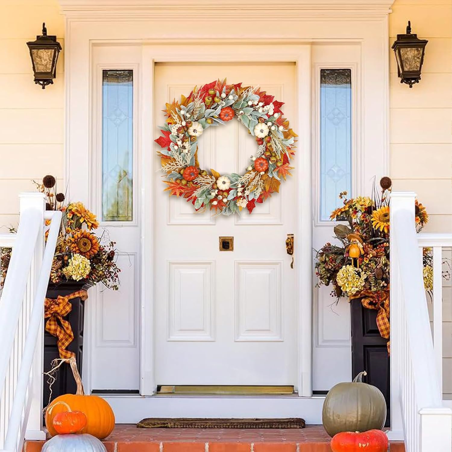 Autumn Wreath Decor Fun Fall Pumpkin Wreath Ideas To Beautify Your Home Supply List