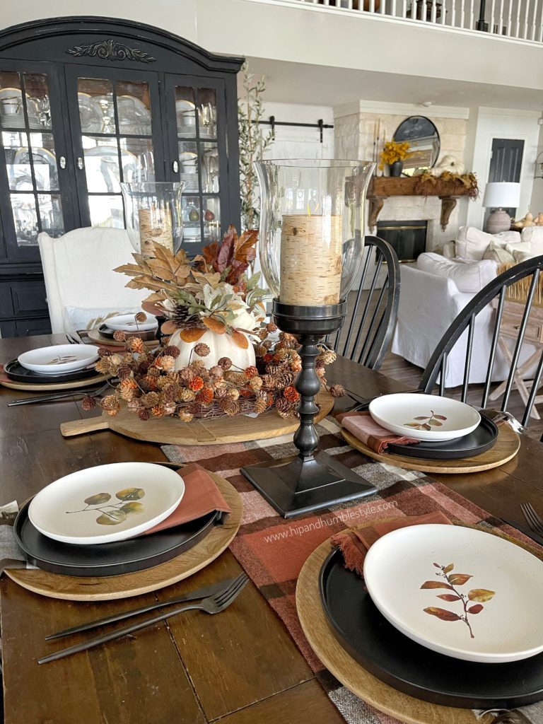 beautiful fall harvest tablescape | hip and humble style