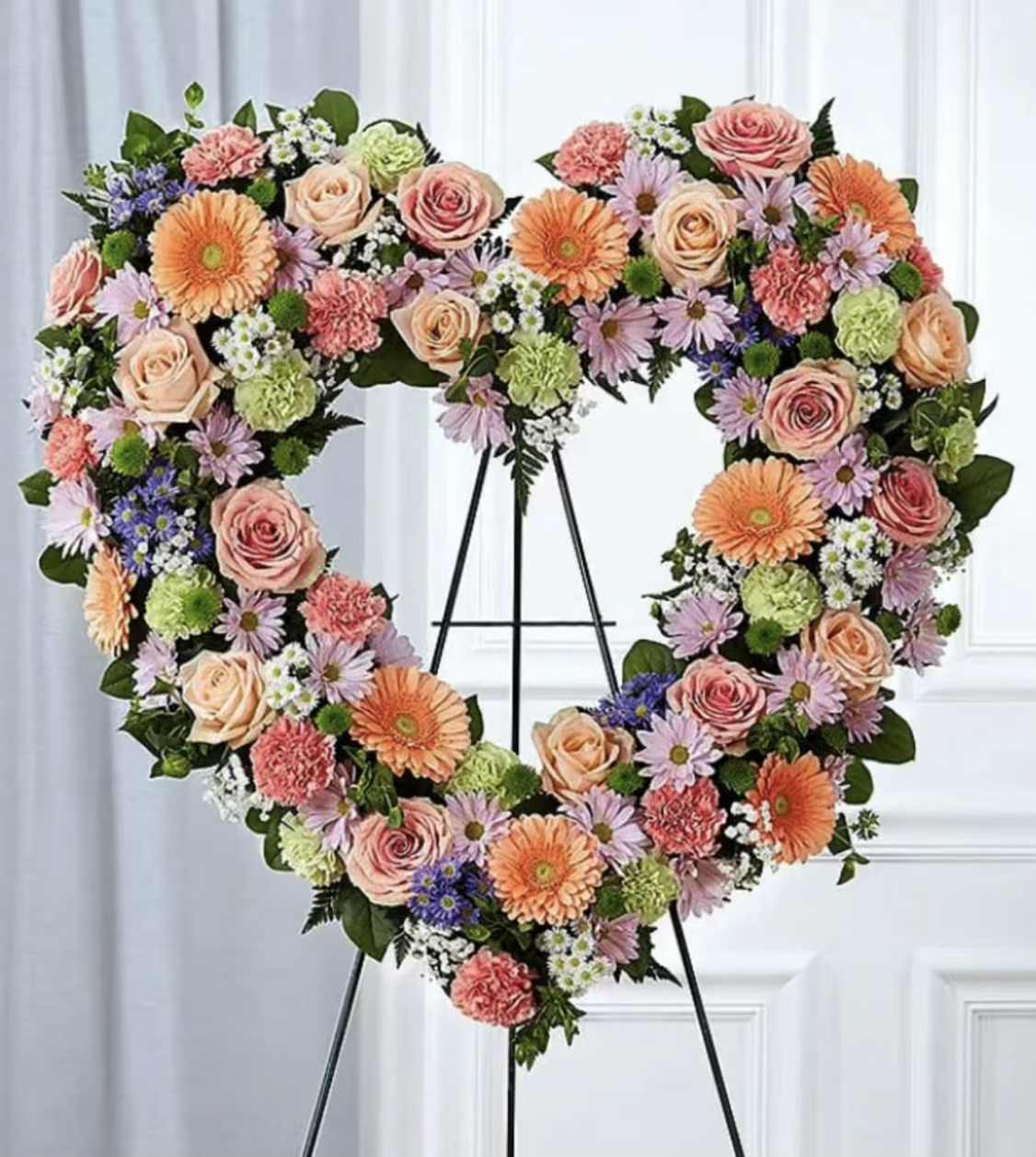 Beautiful Oranges Wreath Heart in Madera, CA | The Rose of Sharon