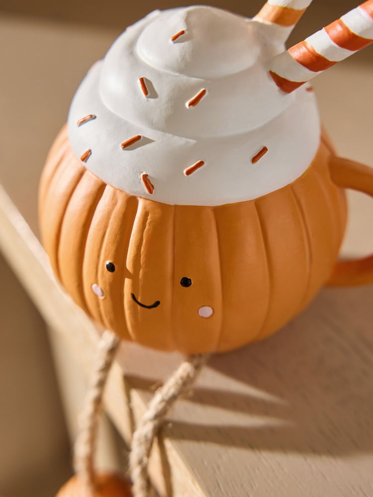 Buy Orange Pumpkin Spice Latte Dangly Character Ornament from the Next UK online shop