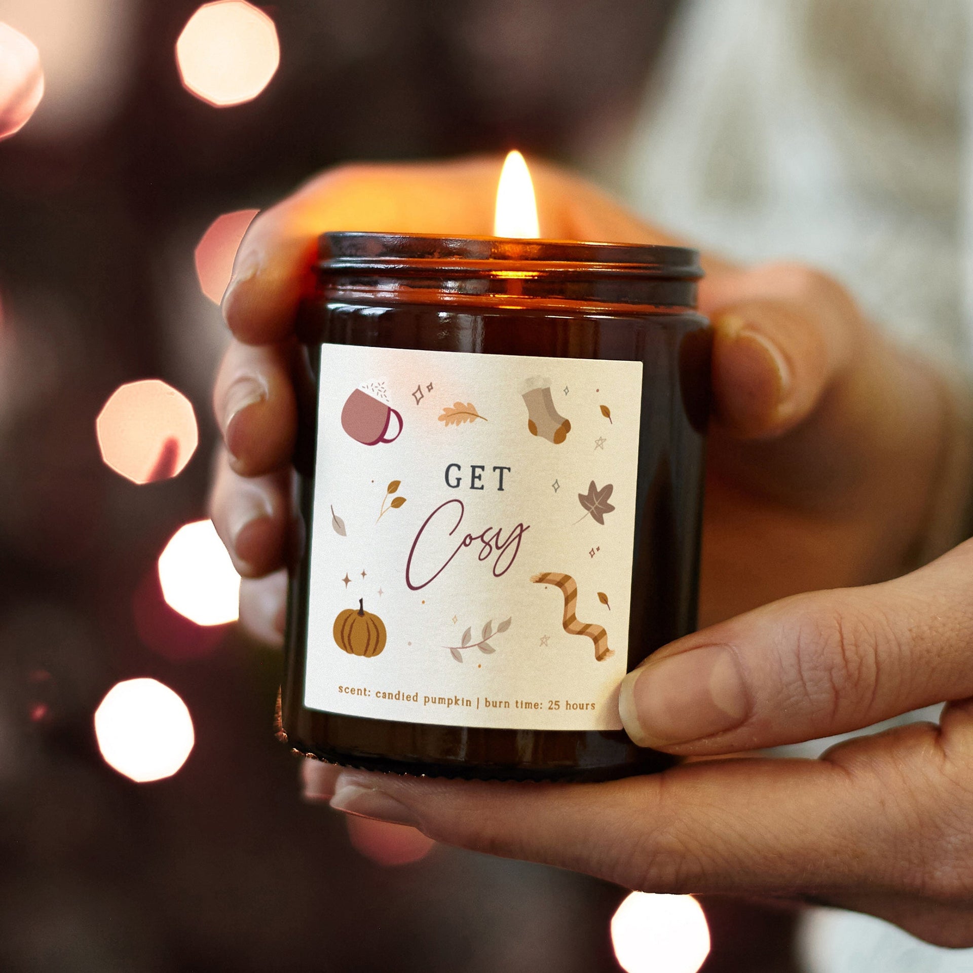 Candle Fire Scent Autumn Gift Candle Get Cosy Fall Scented Decoration In Luxury Gift-Ready Box – Kindred Fires