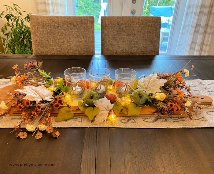 Colourful and Casual DIY Fall Centerpiece - Pretty DIY Home
