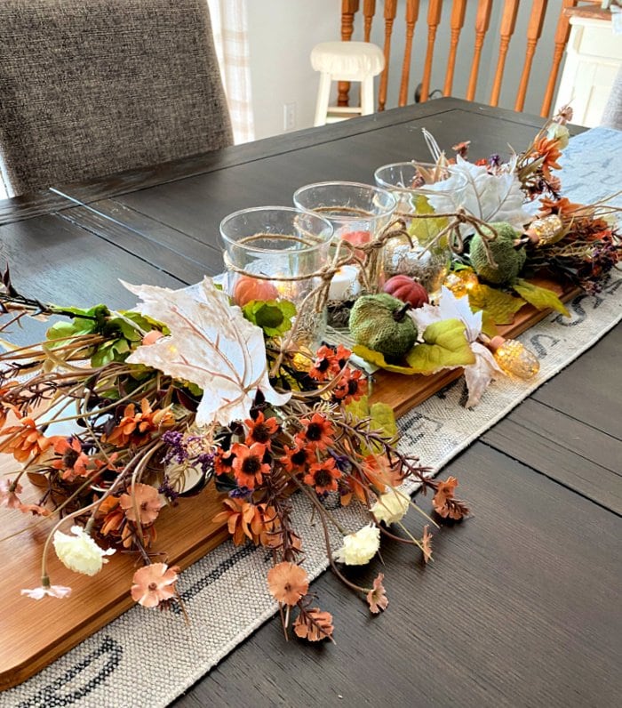 Colourful and Casual DIY Fall Centerpiece - Pretty DIY Home