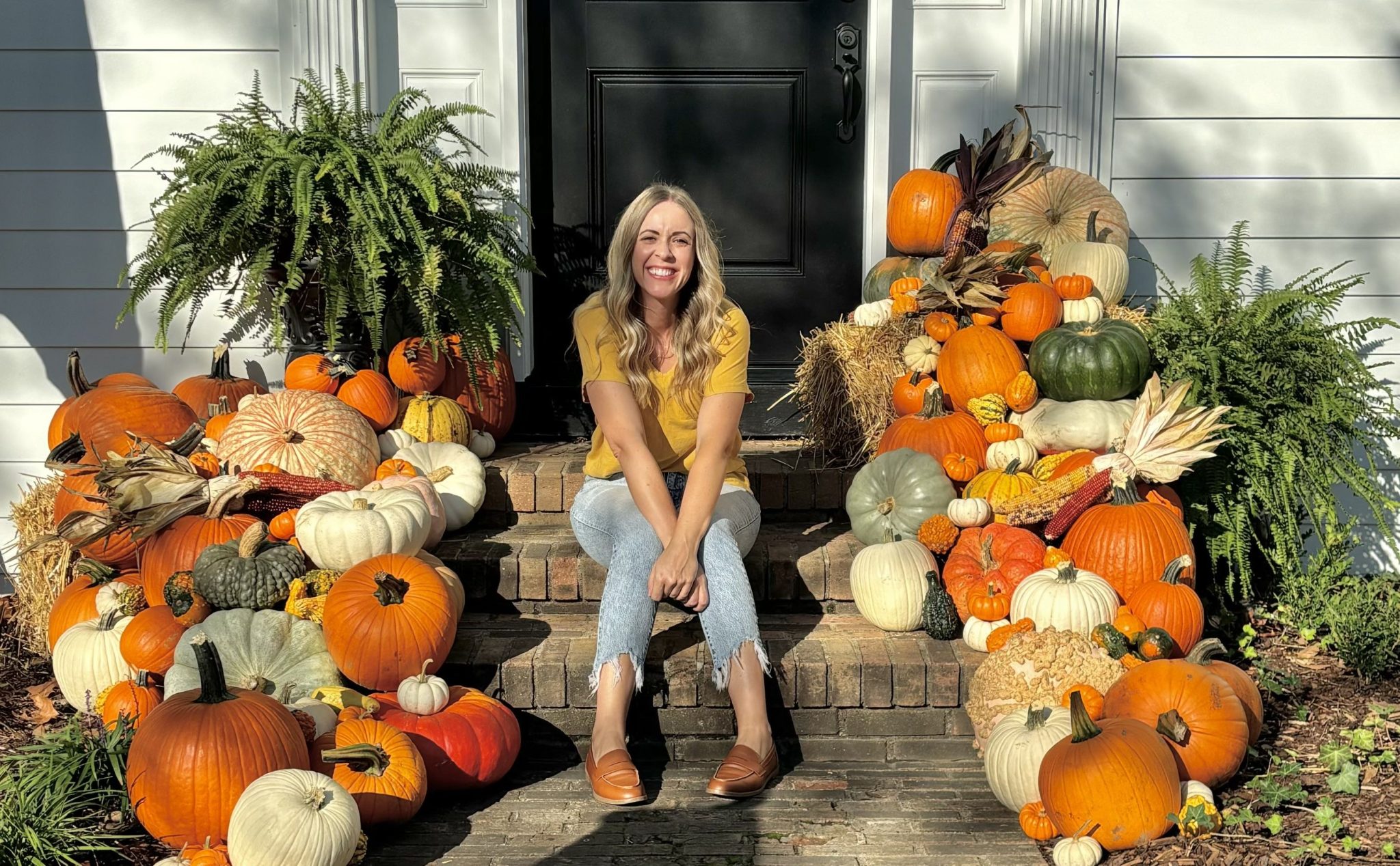 Columbus pumpkin decorators deliver luxury porch displays - Axios Columbus